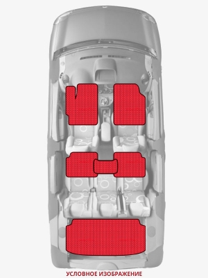 ЭВА коврики «Queen Lux» комплект для Toyota Spade